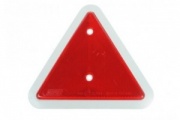 Trailer reflective triangle - White Edge (mp18b)